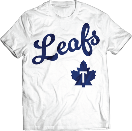 Adult Crew Neck T-Shirt Leafs Logo
