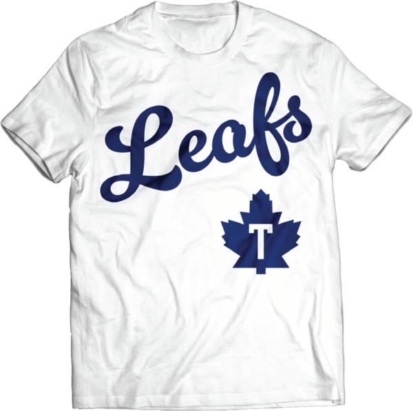 Adult Crew Neck T-Shirt Leafs Logo