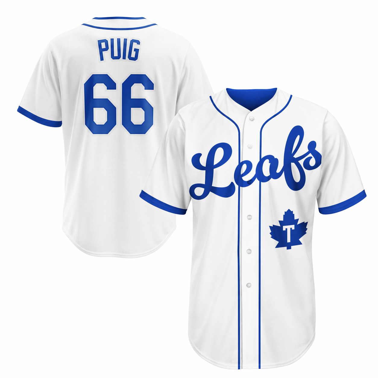 Yasiel Puig #66 – Leafs Jersey